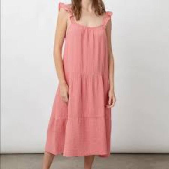 RAILS DARK PINK CAPRI DRESS WOMEN SIZE MEDIUM DRESS 100% COTTON - Picture 1 of 7